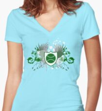 tennis : hi-fi Women's Fitted V-Neck T-Shirt