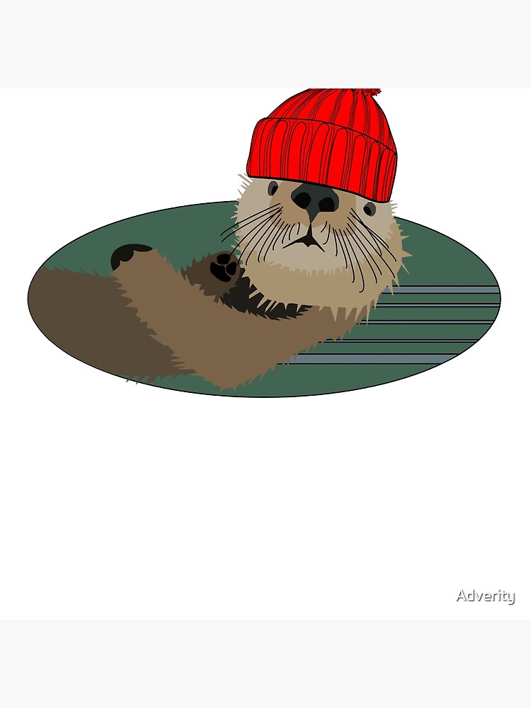 &ldquo;Otter Wearing a Beanie Hat&rdquo; Throw Pillow by stryker1 | Redbubble