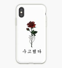 수고했다 You've done Well #RosesForJonghyun iPhone Case