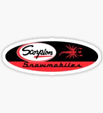 Scorpion Vintage Snowmobiles USA Sticker