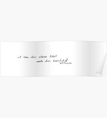 Chaotic Beauty Poster