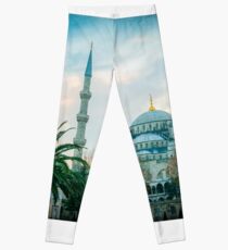 Blue Mosque, Sultan Ahmed Mosque, Istanbul, Turkey Leggings