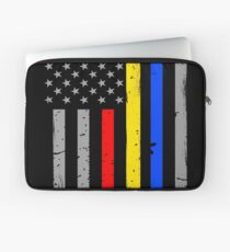 Polizei Feuer Dispatcher Flagge Laptoptasche