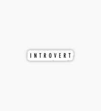 Pegatina Introvertido