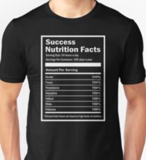 Entrepreneur Success Nutrition Facts Unisex T-Shirt