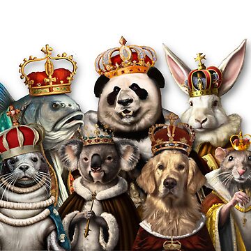 Rat King Wearing a Medieval Robe and Royal Crown in Renaissance Portrait  Digital Art  Art Print for Sale by SourBunnyshop