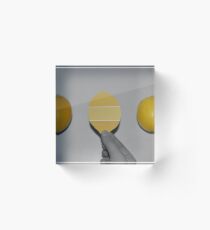Yellow Lemons Acrylic Block