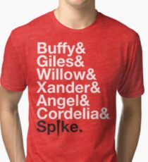 BUFFY THE VAMPIRE SLAYER AND SCOOBY GANG Tri-blend T-Shirt