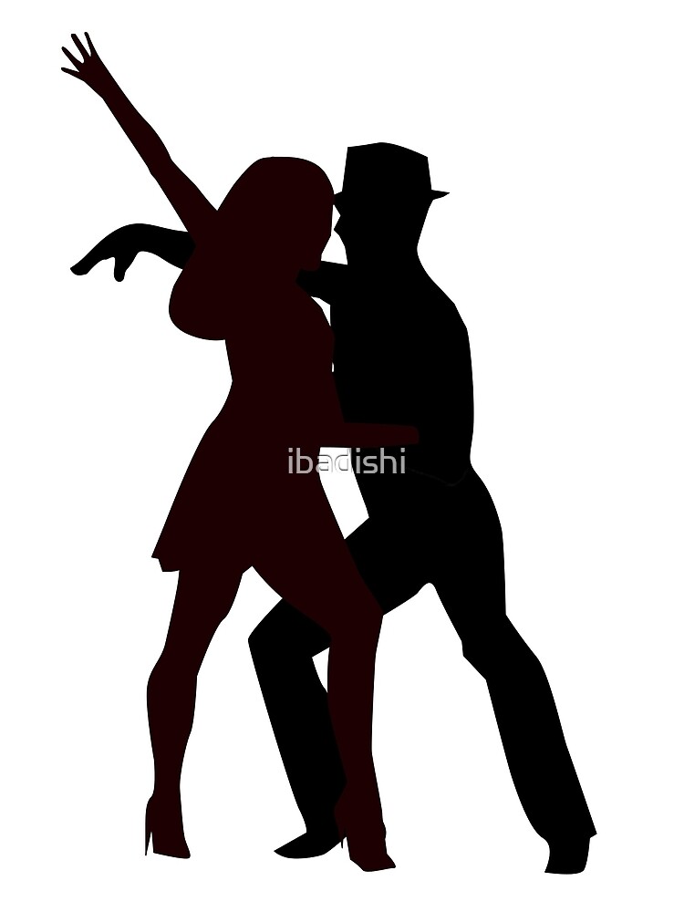 Silhouette Der Salsa Tanzer Illustration Von Ibadishi Redbubble