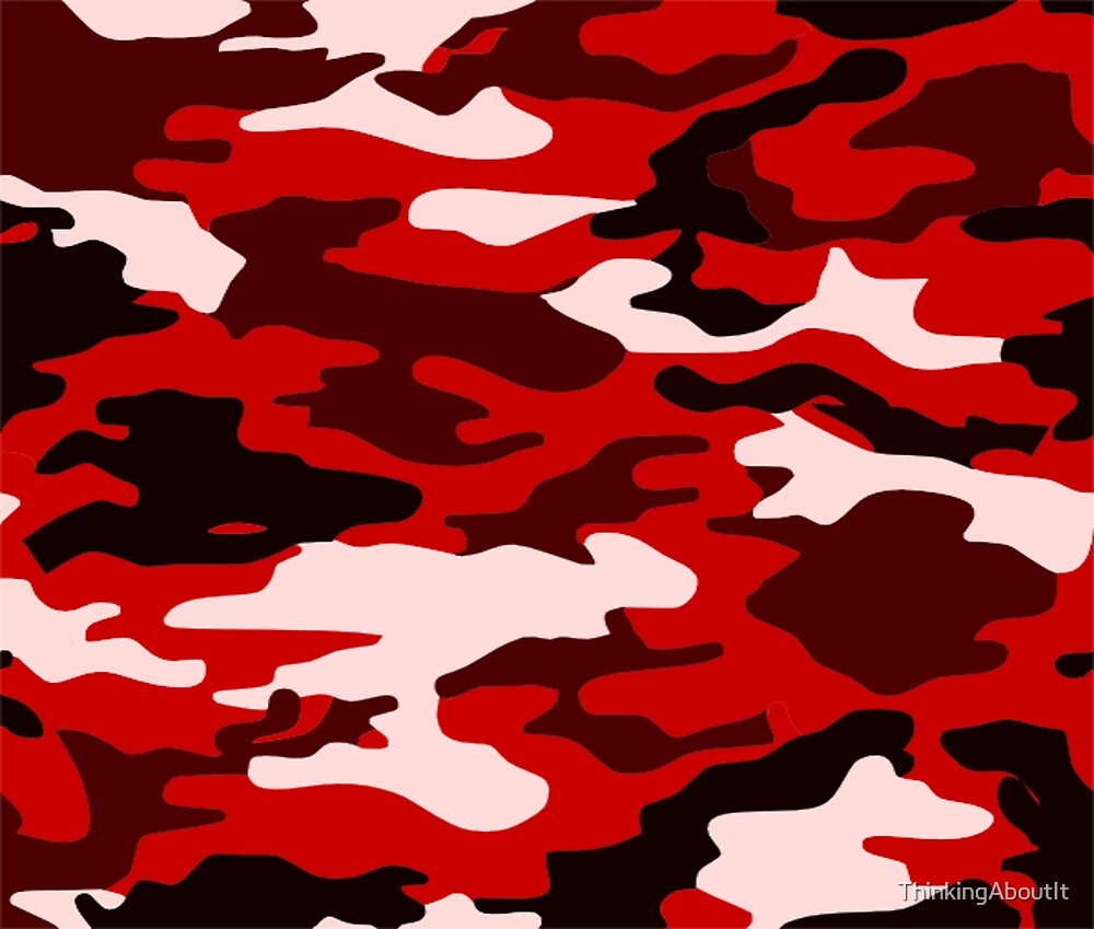 red camouflage trousers