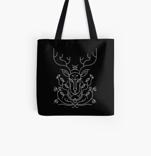 Reindeer All Over Print Tote Bag