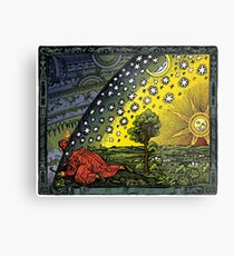 The Flammarion engraving, hand coloured Metal Print