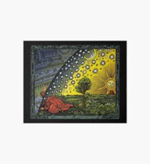 The Flammarion engraving, hand coloured Art Board