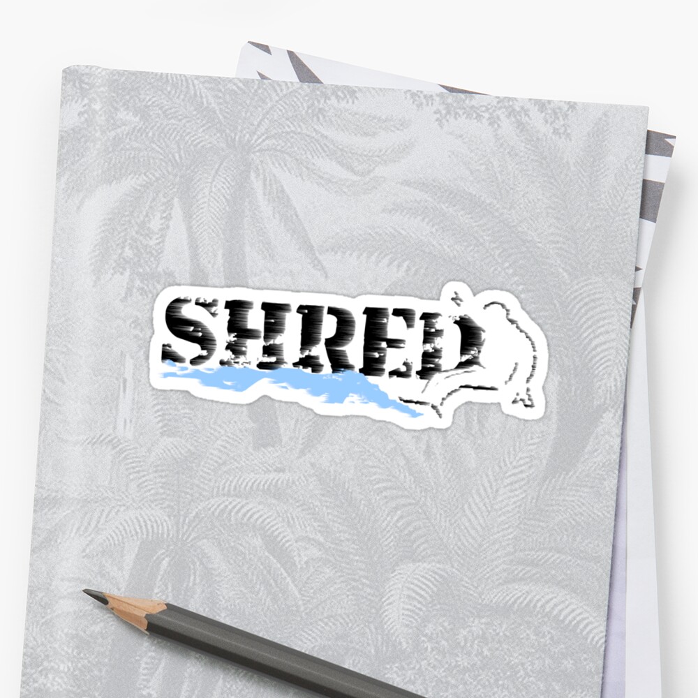 shred company stickers