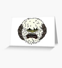 Angry Wampa Greeting Card
