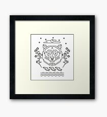 Scandinavian Bear Framed Print