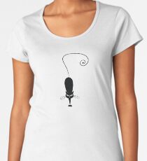 Black cat silhouette Women's Premium T-Shirt