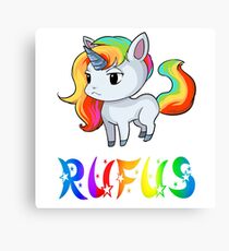 Rufus Unicorn Canvas Print