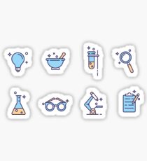 Free Science Laboratory Icons Sticker