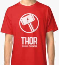 Thor, God of Thunder, Norse Gods Classic T-Shirt