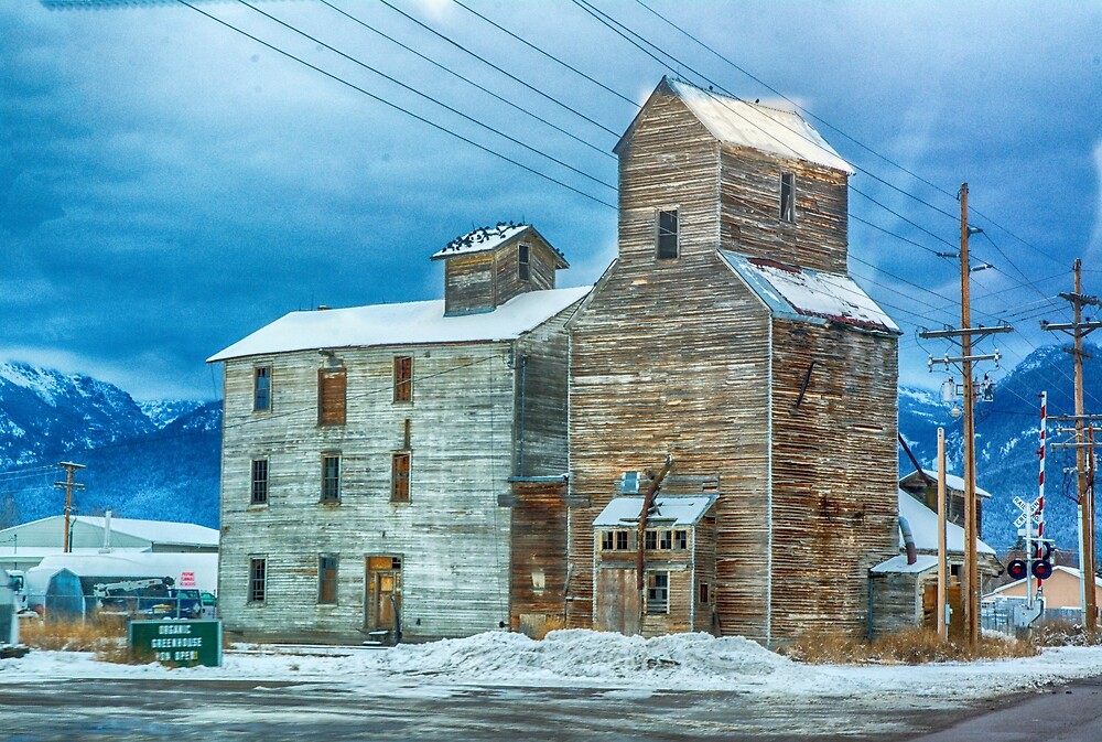 "The Old Elevator, Ronan, Montana, USA" by Bryan D. Spellman Redbubble