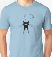 Black cat silhouette Unisex T-Shirt