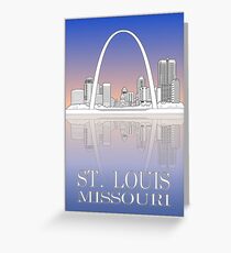 St. Louis Missouri Riverfront Greeting Card