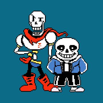 Undertale Sans Magnet - Pixel Fan Art - Annoying Dog Papyrus Frisk Flowey