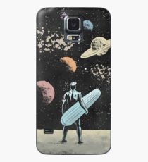 Silberner Surfer Hülle & Klebefolie für Samsung Galaxy