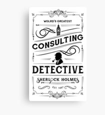 World's Greatest Consulting Detective - Sherlock Holmes Canvas Print