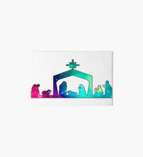 Christmas Nativity Scene- Coloured Art Board
