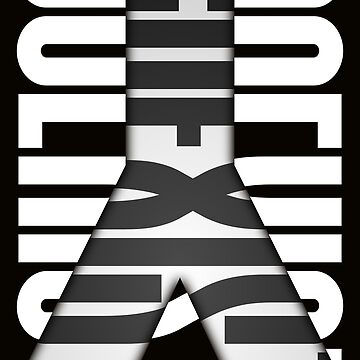 COEXIST Abstract Black and White Typography Poster for Sale by artwaveDS