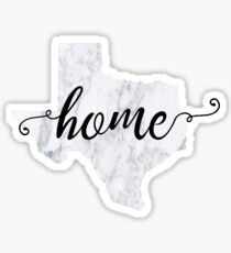 Texas Home Marble Sticker Sticker