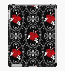 Retro . Red roses on black iPad Case/Skin