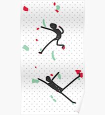 Red & Green Bouldering Poster