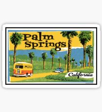 Palm Springs California Vintage Travel Luggage Sticker