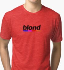 Underlined blond black Tri-blend T-Shirt