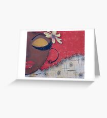 Sassy Chocolate Girl, African American Greeting Card