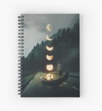 Moon Ride Spiral Notebook