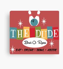 The Dude Bowling Canvas Print
