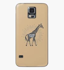 Ständer hoch Vintage Giraffe Safari Art Hülle & Klebefolie für Samsung Galaxy