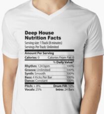 Camiseta de cuello en V Deep House