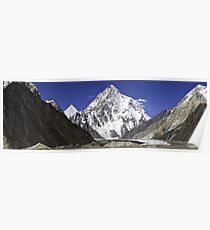 K2 panorama, Concordia, Karakorum Poster