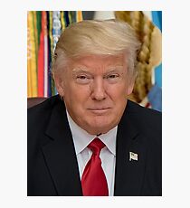 Präsident Donald Trump Portrait Fotodruck
