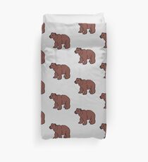 Cute Grizzly Bear Bettbezug