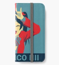 Rouge, blanc et Nico! Étui portefeuille/coque/skin iPhone
