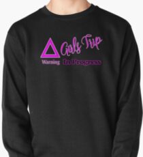 Warnung Mädchen Reise im Gange Sweatshirt