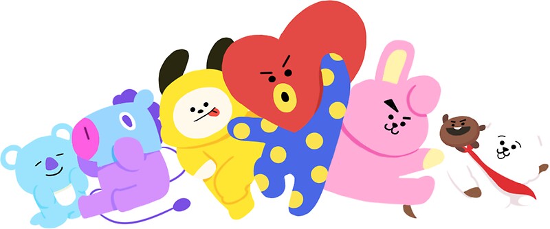 bts bt21 sticker stickers by hakimahalam redbubble