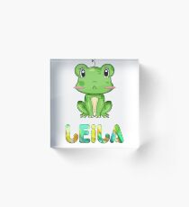 Leila Frog Acrylic Block