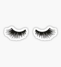 Closed Eyelashes Sticker & T-Shirt - Gift For Teen Swag Sticker